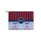 Classic Anchor & Stripes Zipper Pouch Small (Front)
