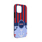 Classic Anchor & Stripes iPhone Case - Rubber Lined - iPhone 13 Mini (Personalized)