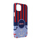 Classic Anchor & Stripes iPhone 14 Case - Angle