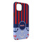 Classic Anchor & Stripes iPhone 14 Pro Max Tough Case - Angle
