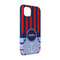 Classic Anchor & Stripes iPhone Case - Rubber Lined - iPhone 14 (Personalized)