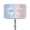 Striped w/ Whales 12" Drum Lamp Shade - Poly-film (Personalized)
