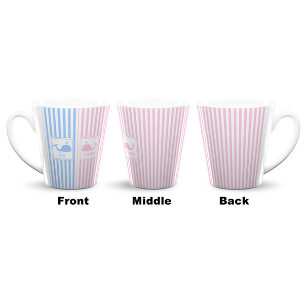Striped w/ Whales 12 Oz Latte Mug - Approval