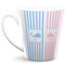 Striped w/ Whales 12 Oz Latte Mug (Personalized)