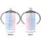 Striped w/ Whales 12 oz Stainless Steel Sippy Cups - APPROVAL
