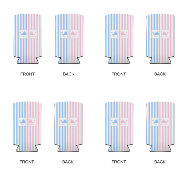 Striped w/ Whales 12oz Tall Can Sleeve - Set of 4 - APPROVAL