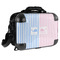 Striped w/ Whales 15" Hard Shell Briefcase - FRONT