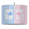 Striped w/ Whales Drum Pendant Lamp (Personalized)