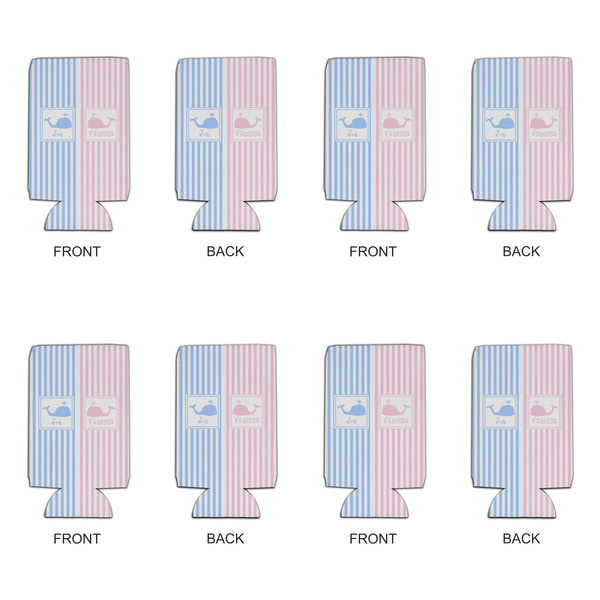 Striped w/ Whales 16oz Can Sleeve - Set of 4 - APPROVAL
