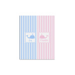 Striped w/ Whales Poster - Multiple Sizes (Personalized)