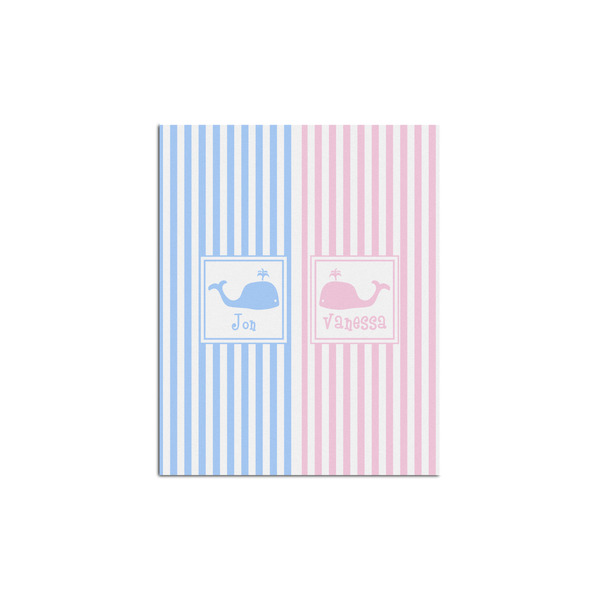 Custom Striped w/ Whales Poster - Multiple Sizes (Personalized)