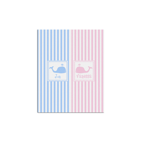 Custom Striped w/ Whales Poster - Multiple Sizes (Personalized)
