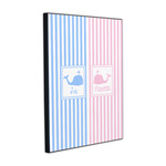 Striped w/ Whales Wood Prints (Personalized)