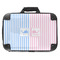Striped w/ Whales 18" Laptop Briefcase - FRONT