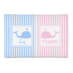 Striped w/ Whales Patio Rug (Personalized)
