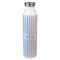 Striped w/ Whales 20oz Stainless Steel Water Bottle - Full Print (Personalized)