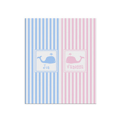 Striped w/ Whales Poster - Matte - 20x24 (Personalized)