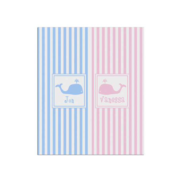 Custom Striped w/ Whales Poster - Matte - 20x24 (Personalized)