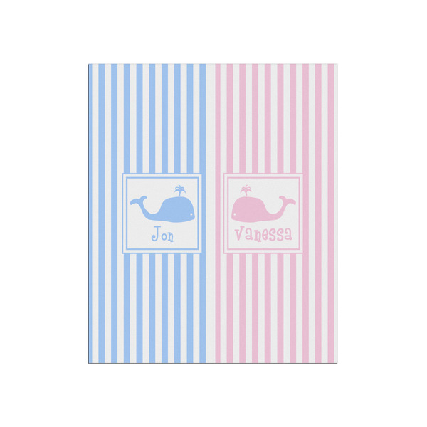 Custom Striped w/ Whales Poster - Matte - 20x24 (Personalized)