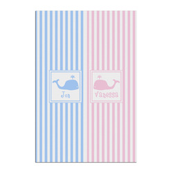 Striped w/ Whales Posters - Matte - 20x30 (Personalized)