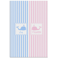 Striped w/ Whales Poster - Matte - 24x36 (Personalized)