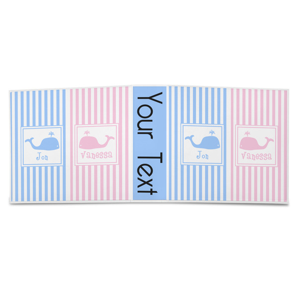 Striped w/ Whales 3-Ring Binder Approval- 3in