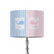 Striped w/ Whales 8" Drum Lamp Shade - Fabric (Personalized)