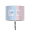 Striped w/ Whales 8" Drum Lampshade - ON STAND (Poly Film)
