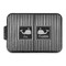 Striped w/ Whales Aluminum Baking Pan with Black Lid (Personalized)