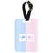 Striped w/ Whales Aluminum Luggage Tag (Personalized)