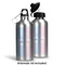 Striped w/ Whales Aluminum Water Bottle - Alternate lid options