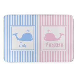 Striped w/ Whales Anti-Fatigue Kitchen Mat (Personalized)