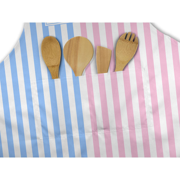 Striped w/ Whales Apron - Pocket Detail with Props