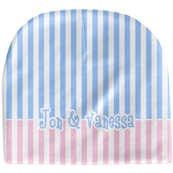 Custom Striped w/ Whales Baby Hat (Beanie) (Personalized)