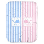 Striped w/ Whales Baby Swaddling Blanket (Personalized)