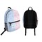 Striped w/ Whales Backpack front and back - Apvl