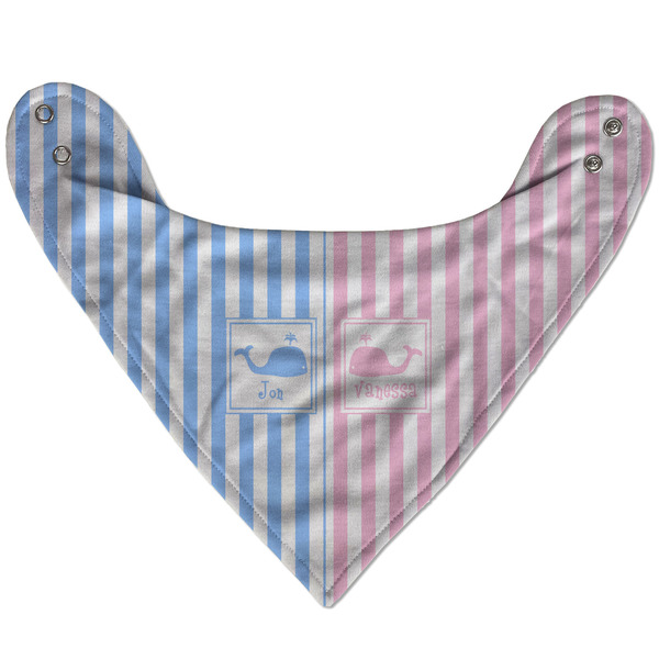 Striped w/ Whales Bandana Flat Approval