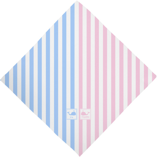 Striped w/ Whales Bandana - Full View