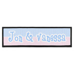 Striped w/ Whales Bar Mat - Large (Personalized)