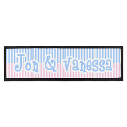 Striped w/ Whales Bar Mat - Large (Personalized)