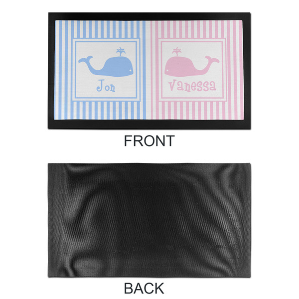 Striped w/ Whales Bar Mat - Small - APPROVAL