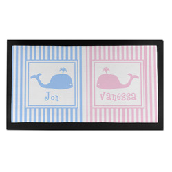 Striped w/ Whales Bar Mat - Small (Personalized)