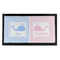 Striped w/ Whales Bar Mat - Small - FRONT