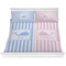 Striped w/ Whales Comforter Set - King (Personalized)