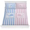 Striped w/ Whales Bedding Set (Queen)