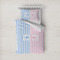 Striped w/ Whales Bedding Set- Twin Lifestyle - Duvet