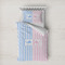 Striped w/ Whales Duvet Cover Set - Twin XL (Personalized)