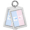 Striped w/ Whales Bling Keychain - MAIN
