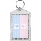 Striped w/ Whales Bling Keychain (Personalized)