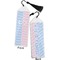 Striped w/ Whales Bookmark with tassel - Front and Back